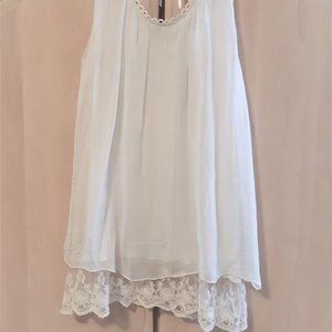 Stunning  Silk & Lace Top - Made in Italy
